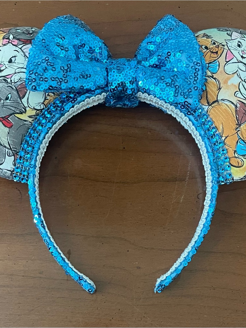 DISNEY INSPIRED Kids Sequin Bow Headband - Blue